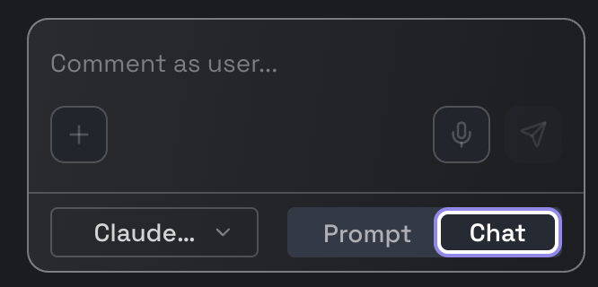 Chat Mode — Team discussions only