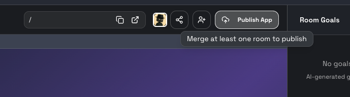 Publish App button