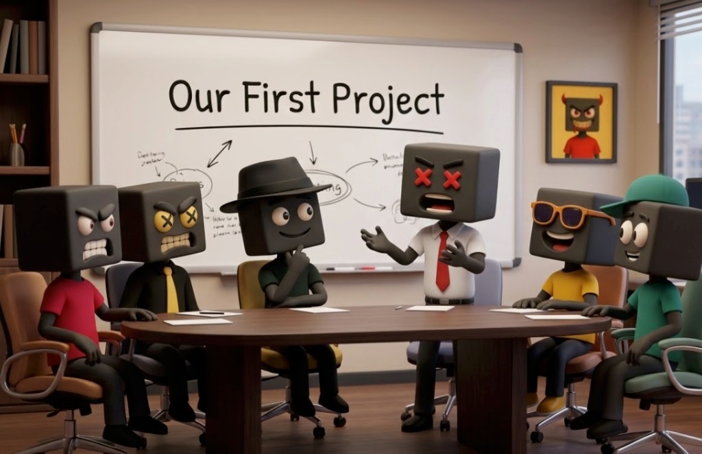 Our First Project — team meeting and planning